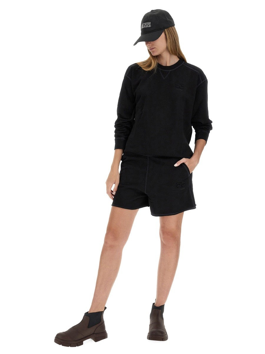 GANNI - Woman - Black - Shorts