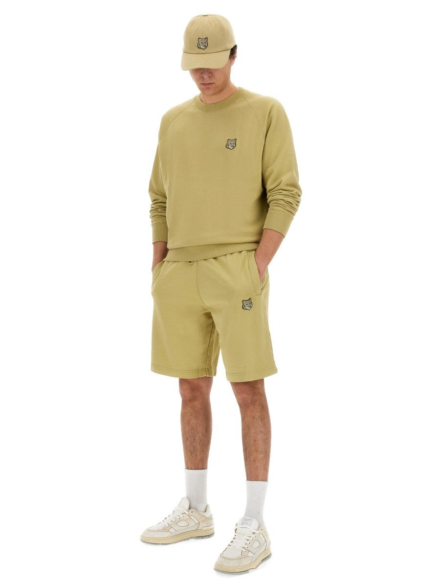 Maison Kitsune - Man - Beige - Shorts