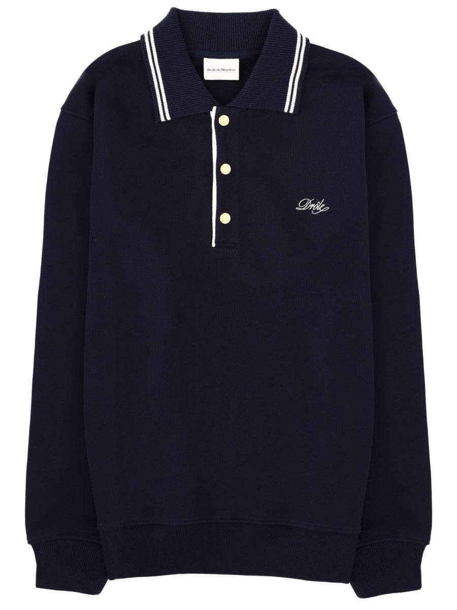 Drole De Monsieur - Man - Blue - Polo Shirt
