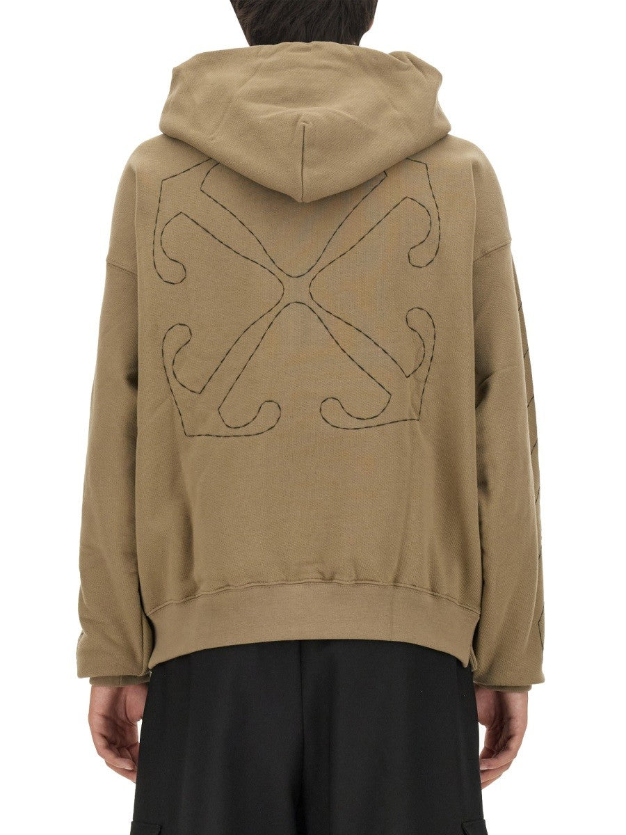 Off-white - Man - Beige - Sweatshirt