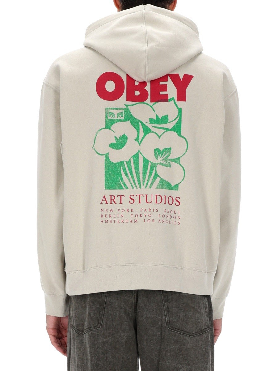 OBEY - Man - Beige - Sweatshirt