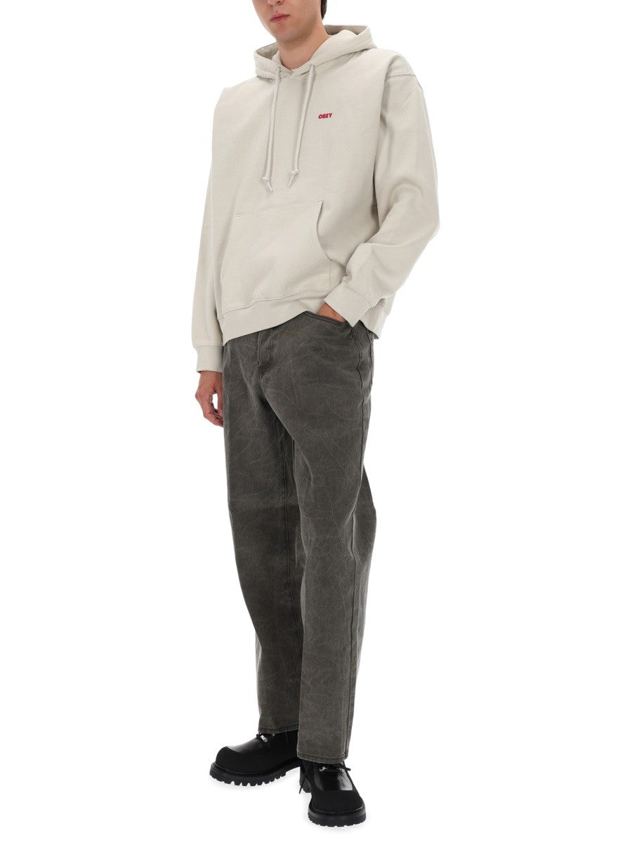 OBEY - Man - Beige - Sweatshirt