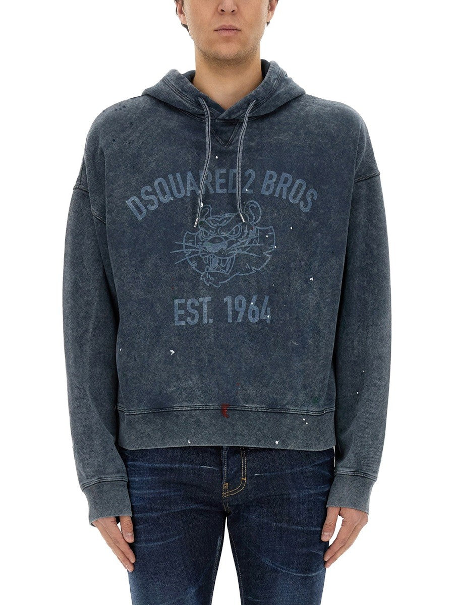 Dsquared - Man - Blue - Sweatshirt