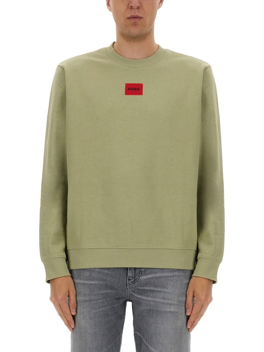 Hugo - Man - Green - Sweatshirt