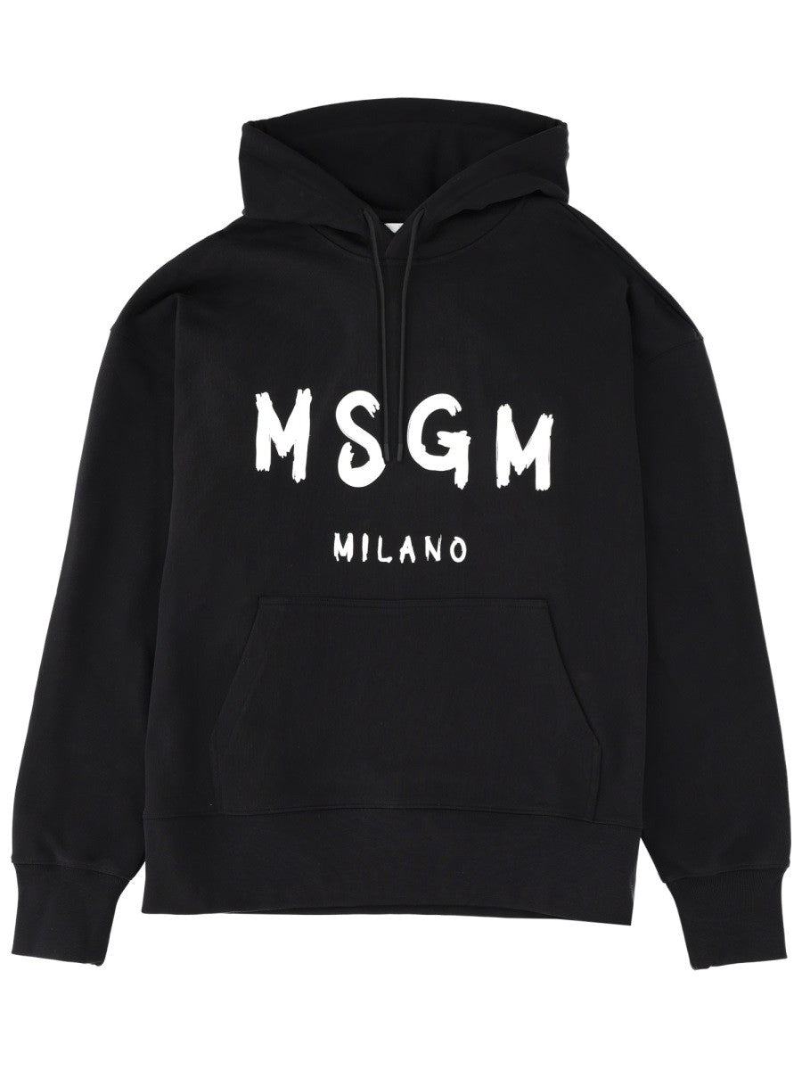 msgm - Man - Black - Sweatshirt