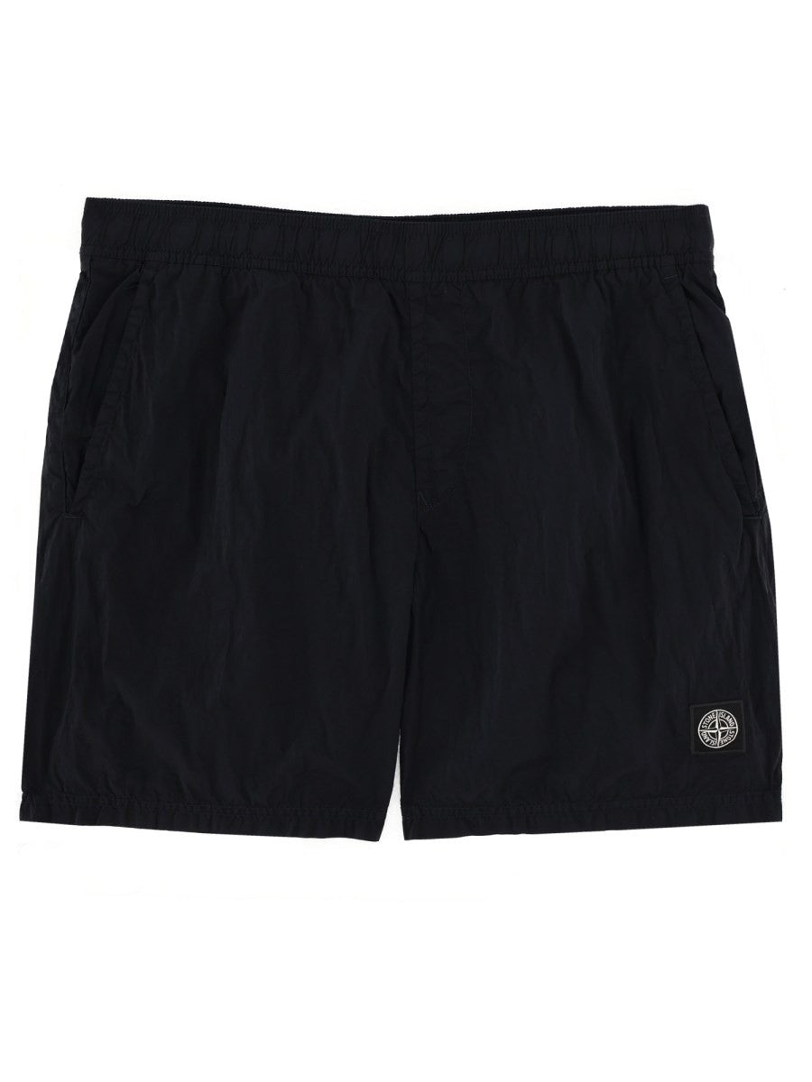 Stone Island - Man - Blue - Shorts
