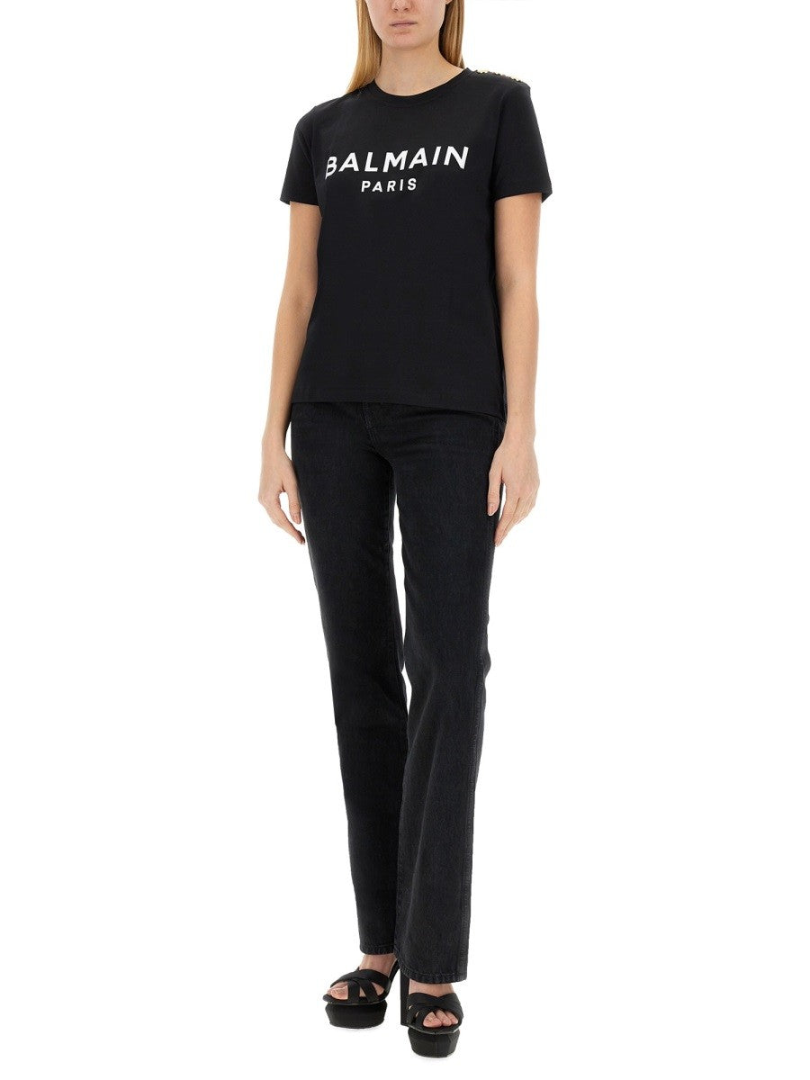 Balmain - Woman - Black - T-shirt