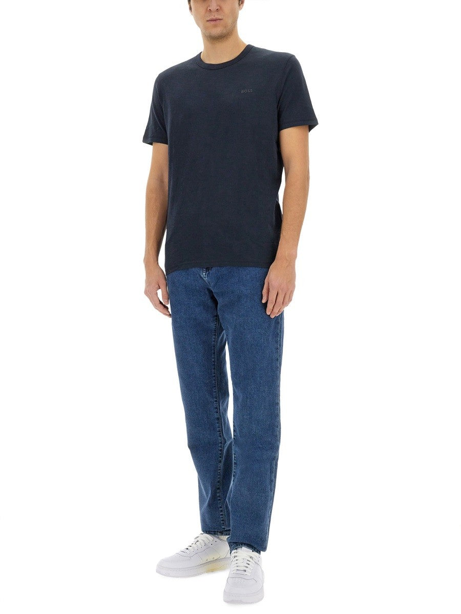 Boss - Man - Blue - T-shirt