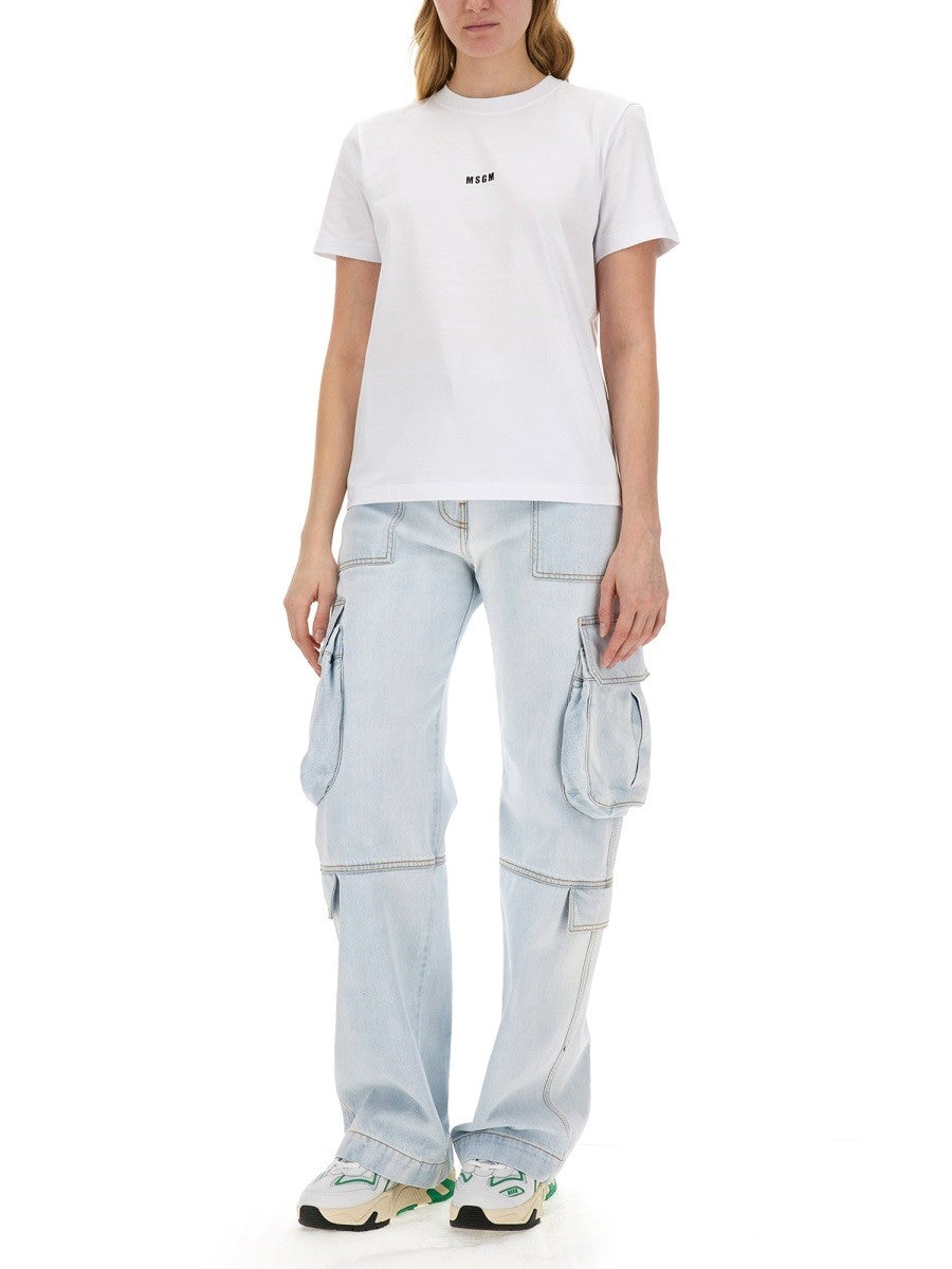 msgm - Woman - White - T-shirt