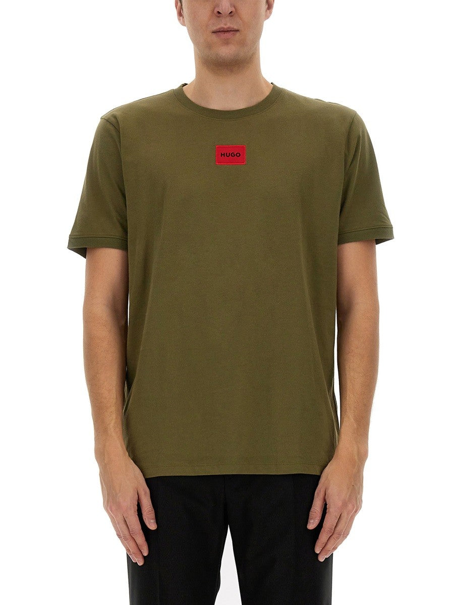 Hugo - Man - Green - T-shirt
