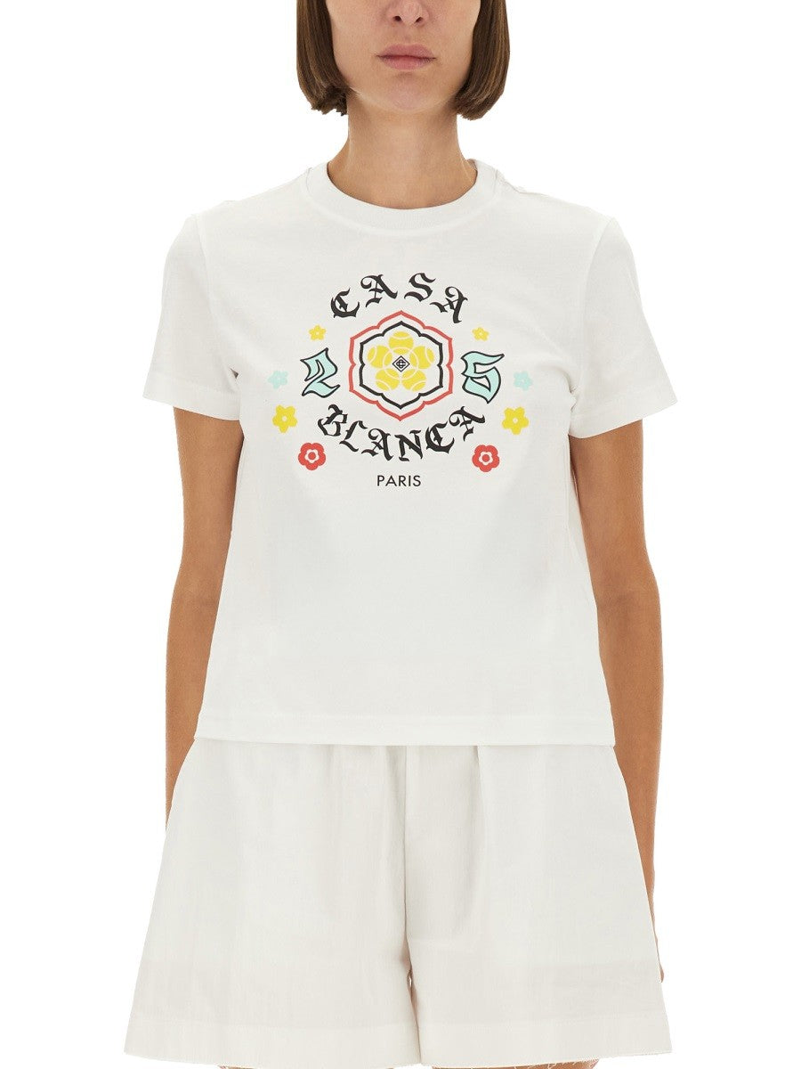 CASABLANCA - Woman - White - T-shirt