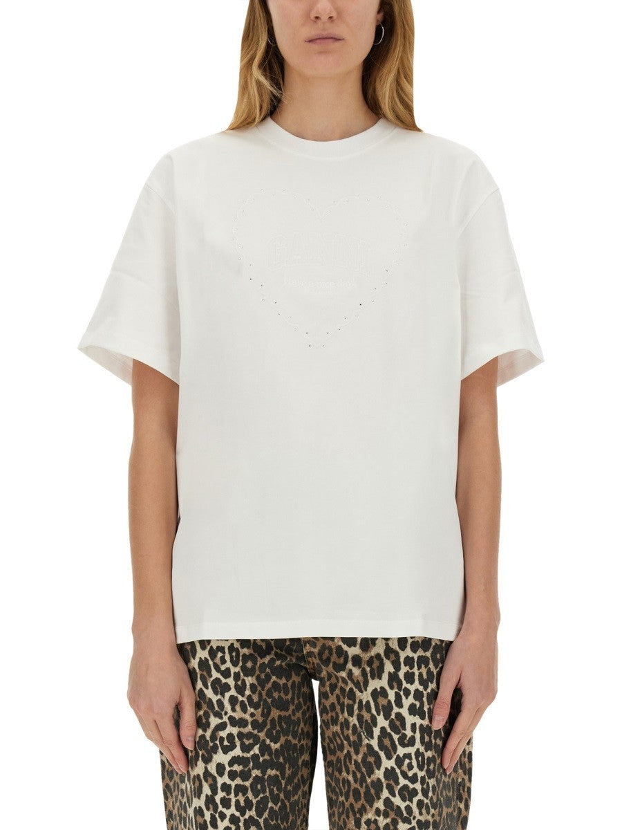 GANNI - Woman - White - T-shirt