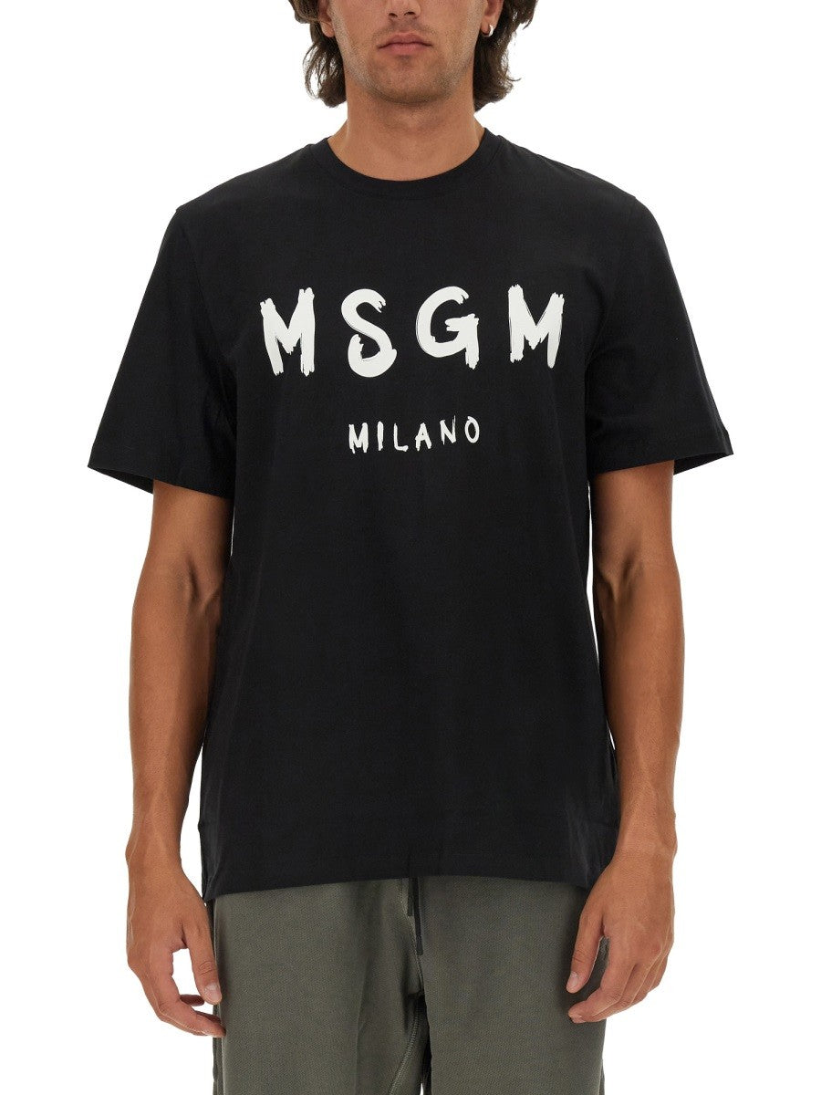 msgm - Man - Black - T-shirt