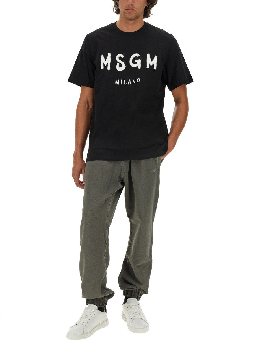 msgm - Man - Black - T-shirt