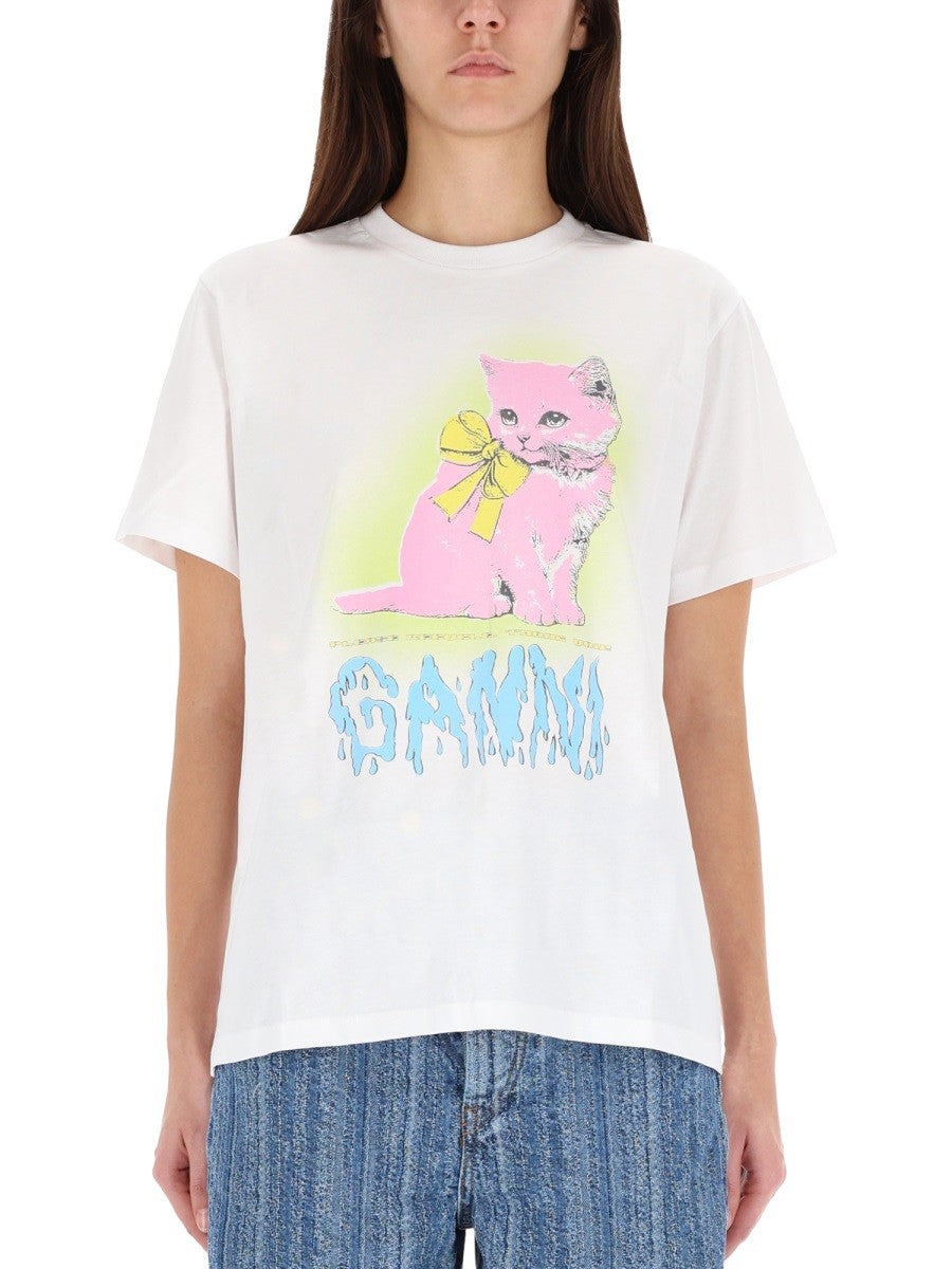 GANNI - Woman - White - T-shirt