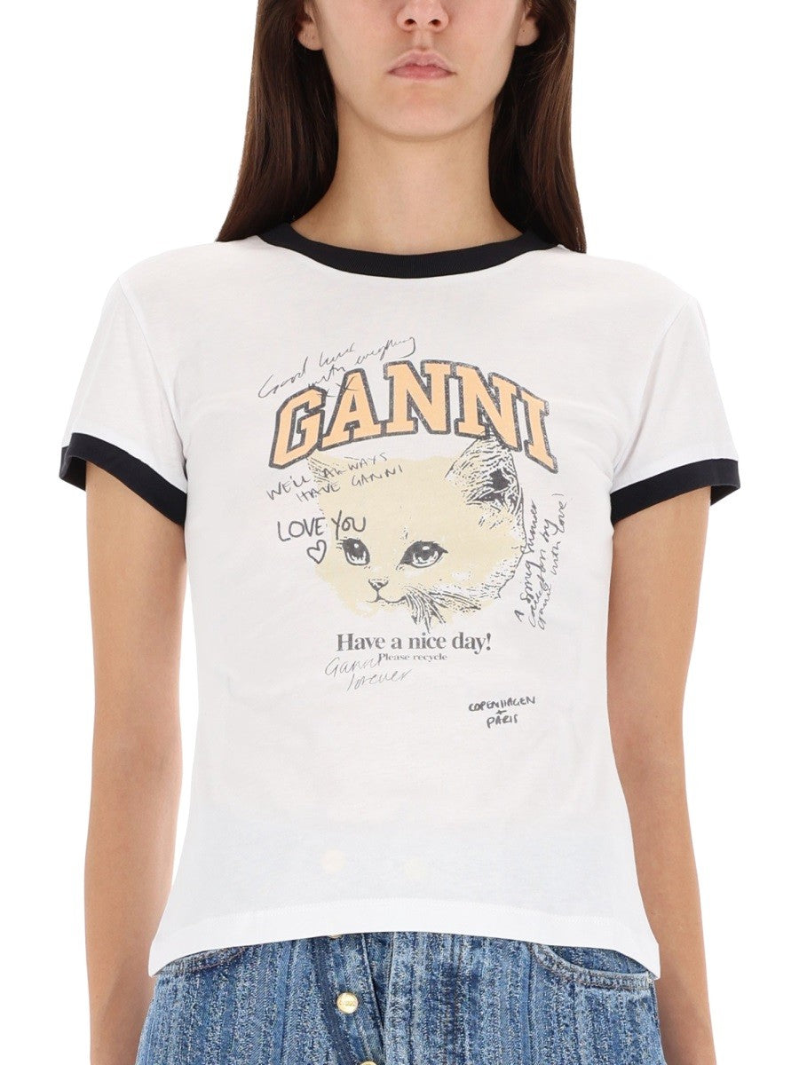 GANNI - Woman - White - T-shirt
