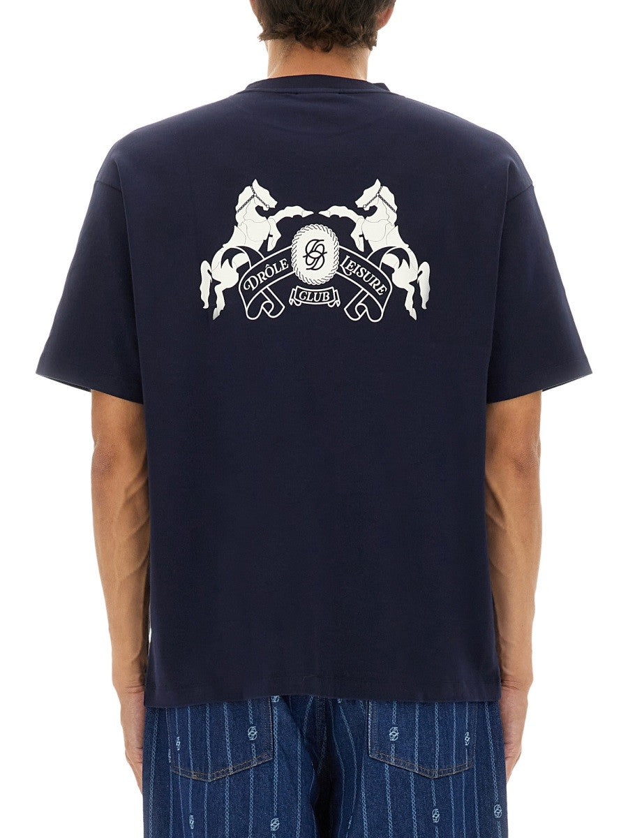 Drole De Monsieur - Man - Blue - T-shirt