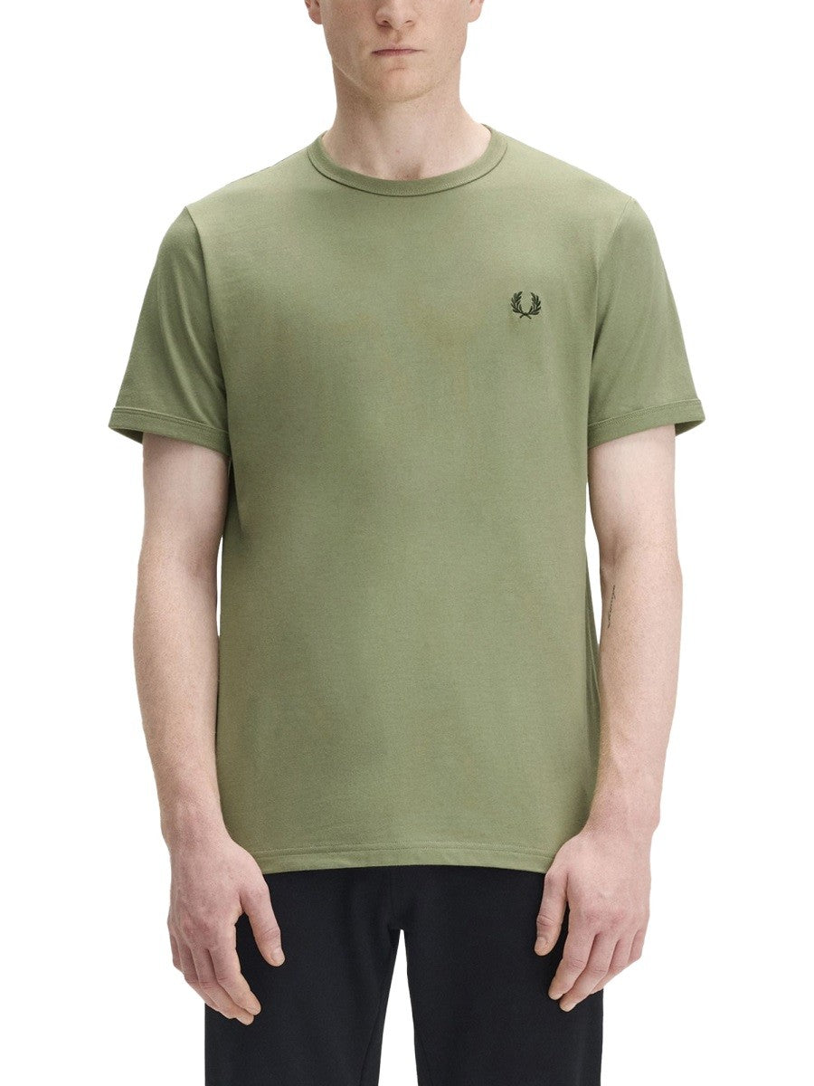 FRED PERRY - Man - Green - T-shirt