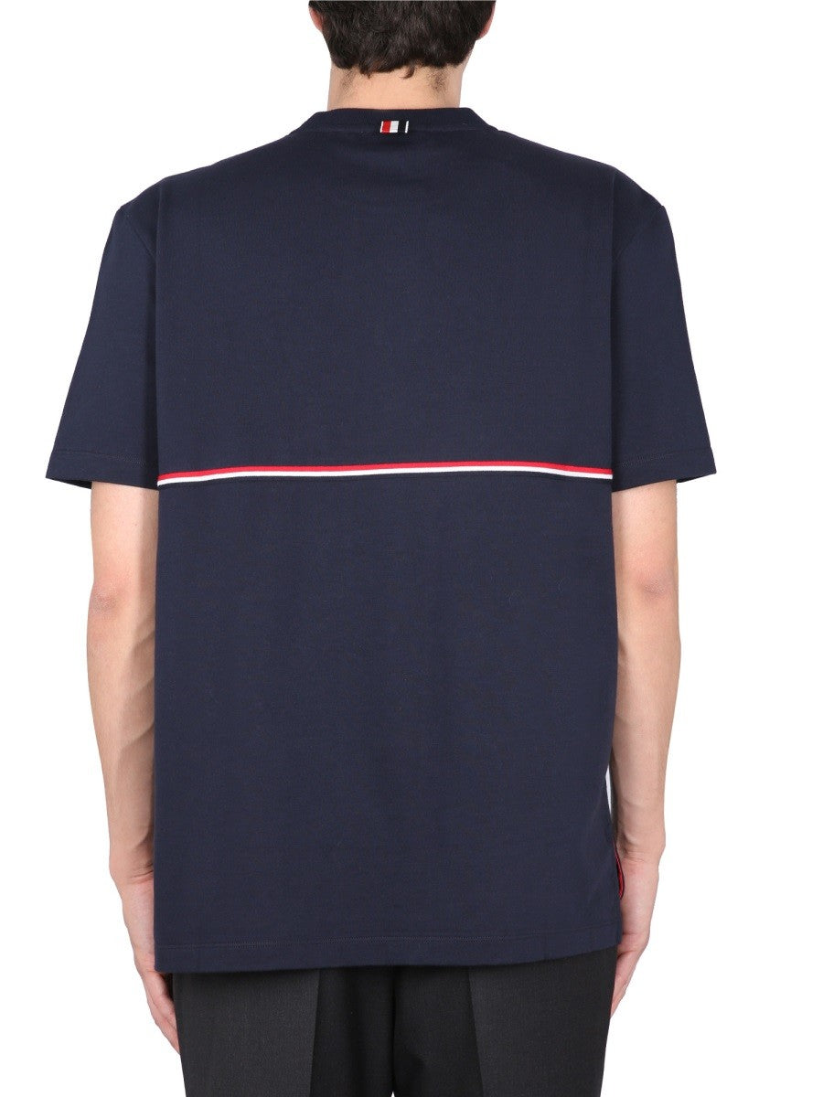 THOM BROWNE - Man - Blue - T-shirt