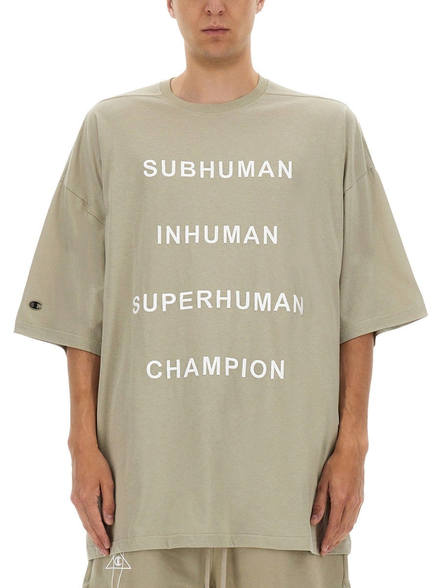 CHAMPION X RICK OWENS - Man - Beige - T-shirt