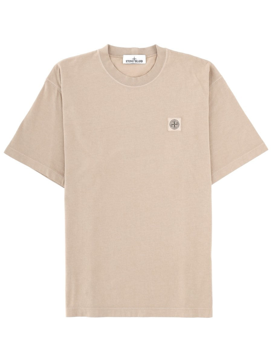 Stone Island - Man - Beige - T-shirt