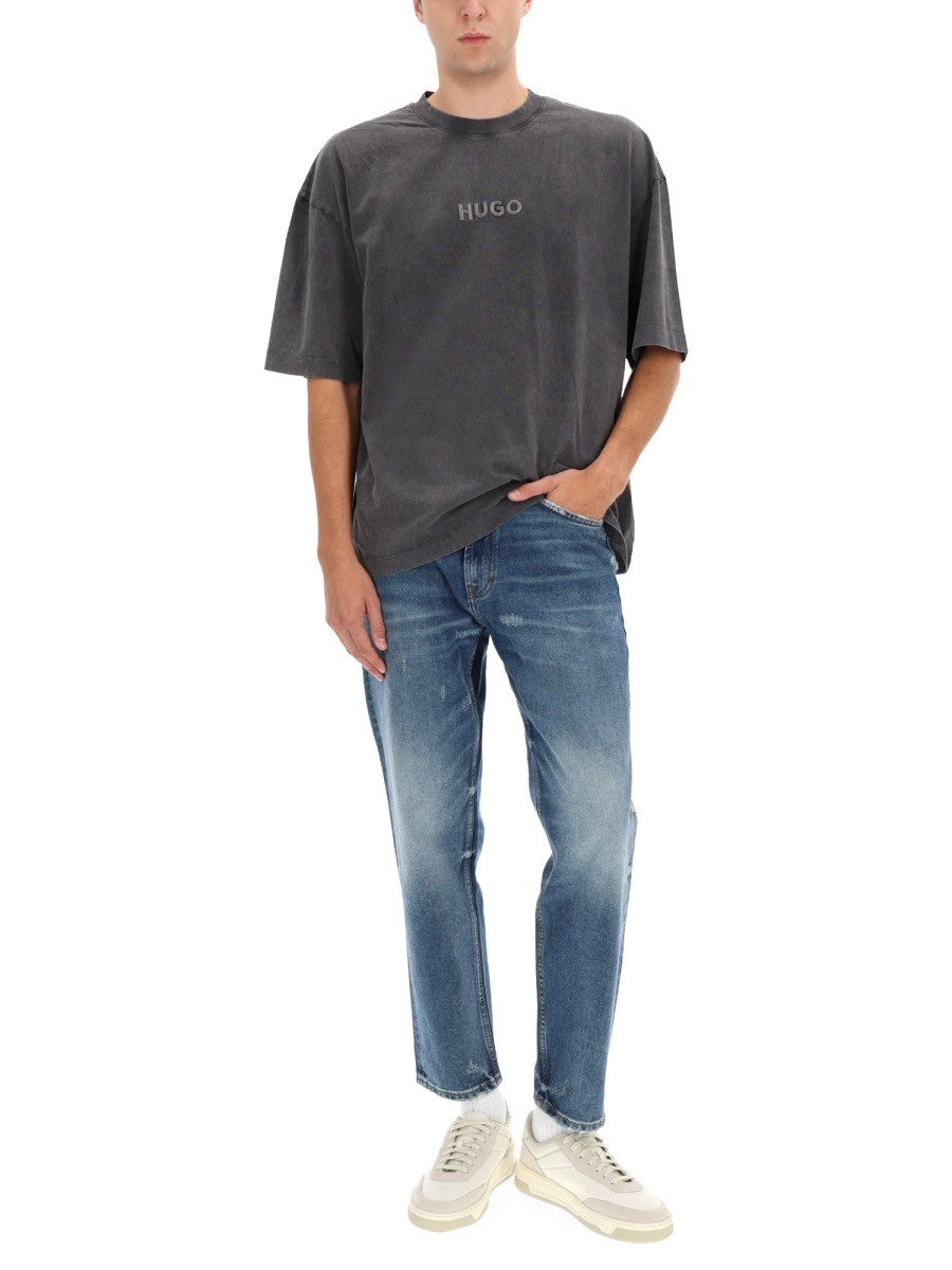 Hugo - Man - Grey - T-shirt