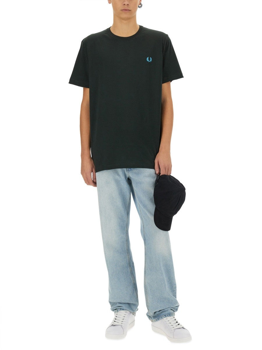FRED PERRY - Man - Green - T-shirt