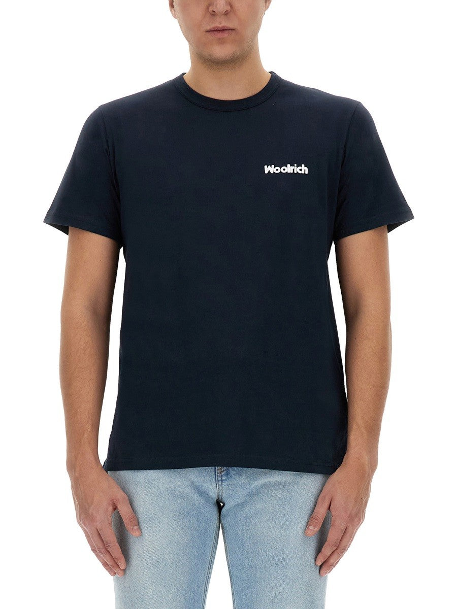 Woolrich - Man - Blue - T-shirt