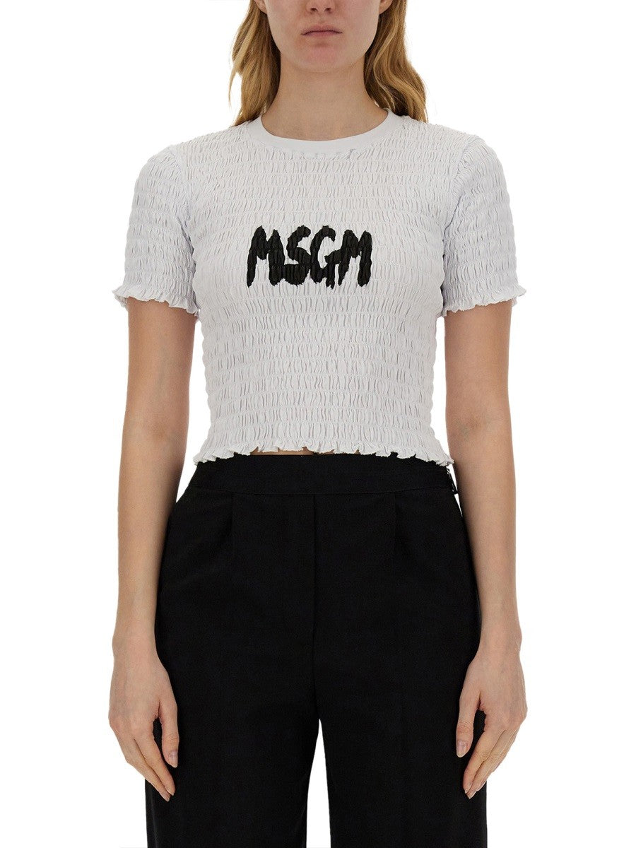 msgm - Woman - White - T-shirt