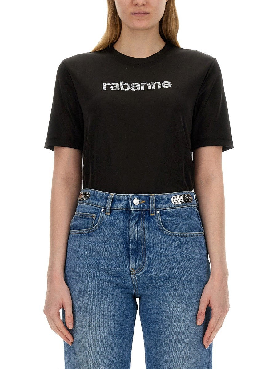 RABANNE - Woman - Black - T-shirt