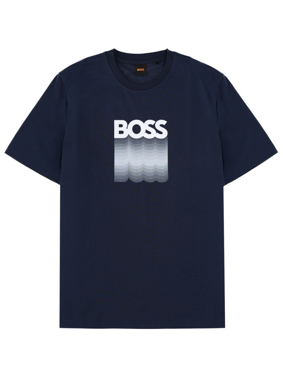 Boss - Man - Blue - T-shirt