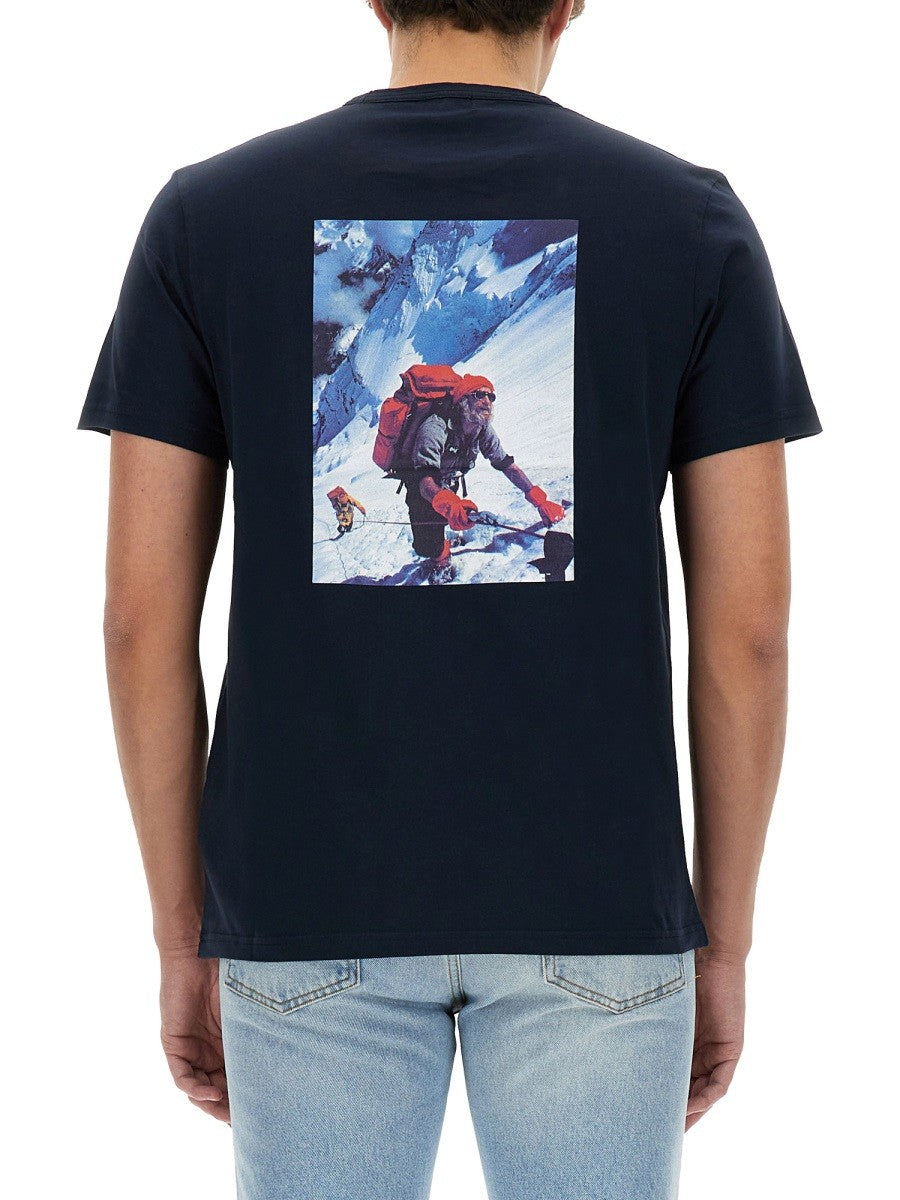 Woolrich - Man - Blue - T-shirt