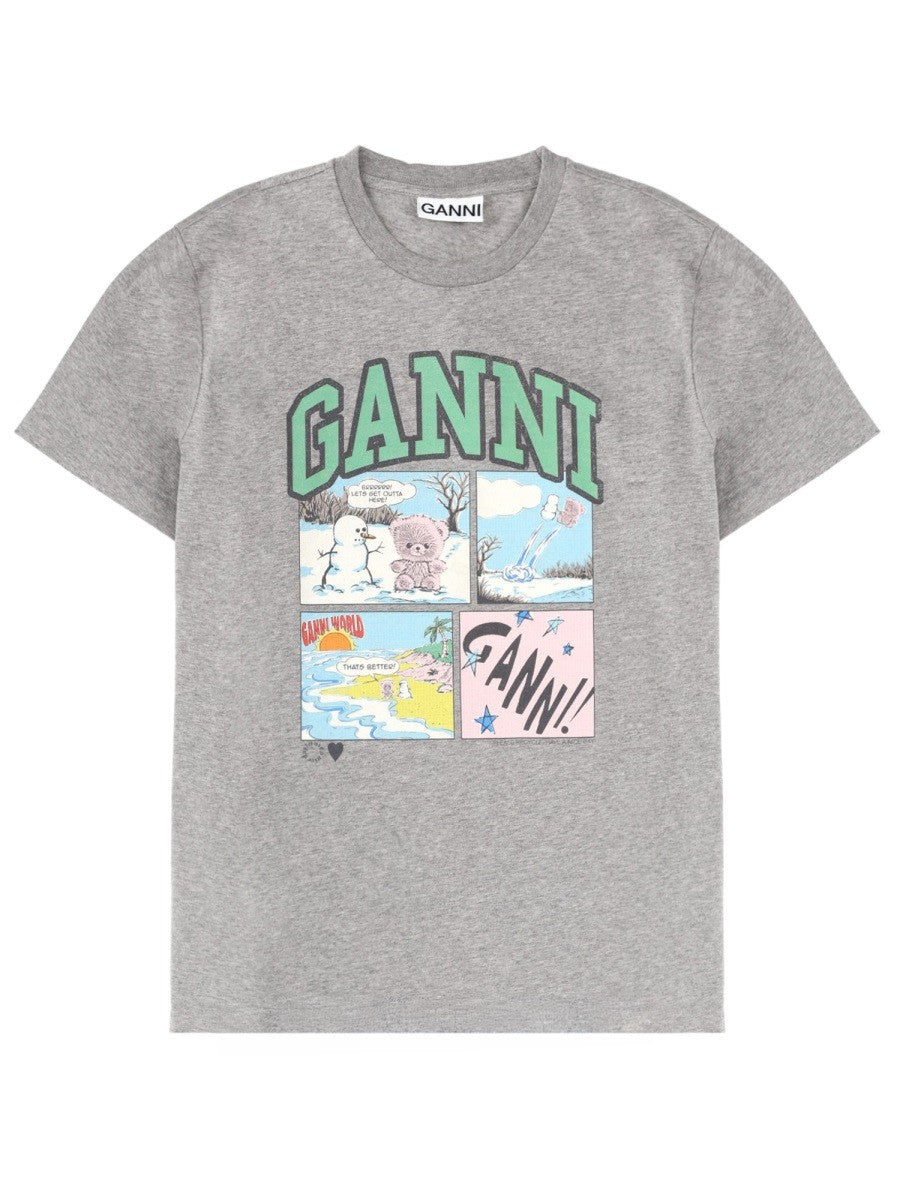 GANNI - Woman - Grey - T-shirt
