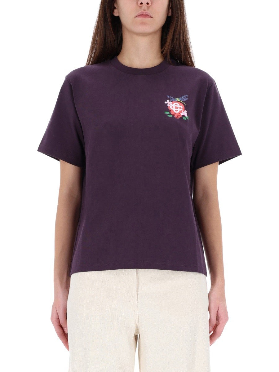 CASABLANCA - Woman - Purple - T-shirt