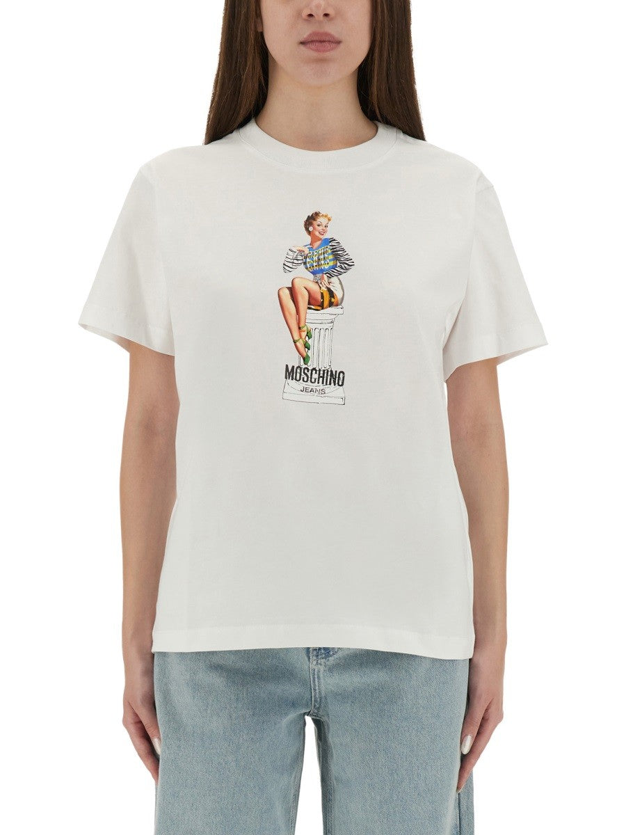 MOSCHINO JEANS - Woman - White - T-shirt