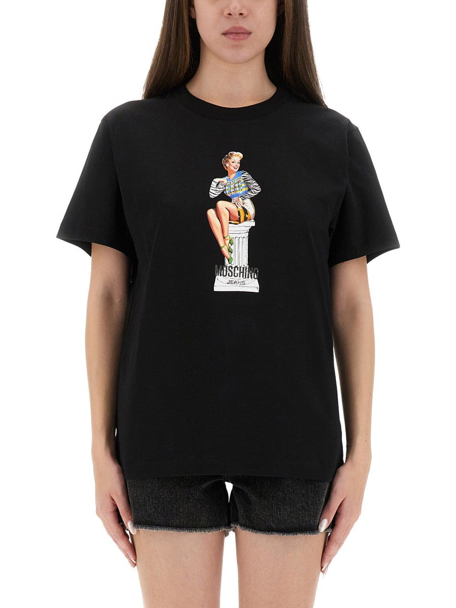 MOSCHINO JEANS - Woman - Black - T-shirt