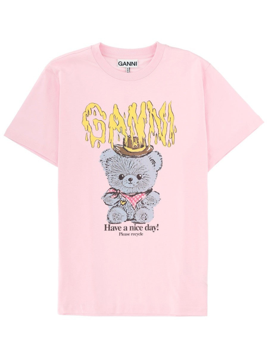 GANNI - Woman - Pink - T-shirt