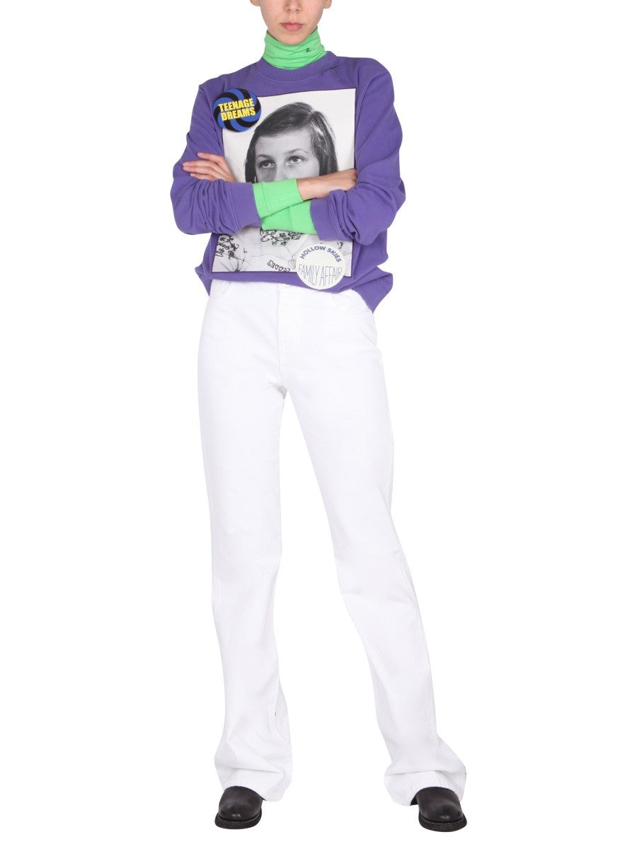 RAF SIMONS - Woman - Purple - Sweatshirt