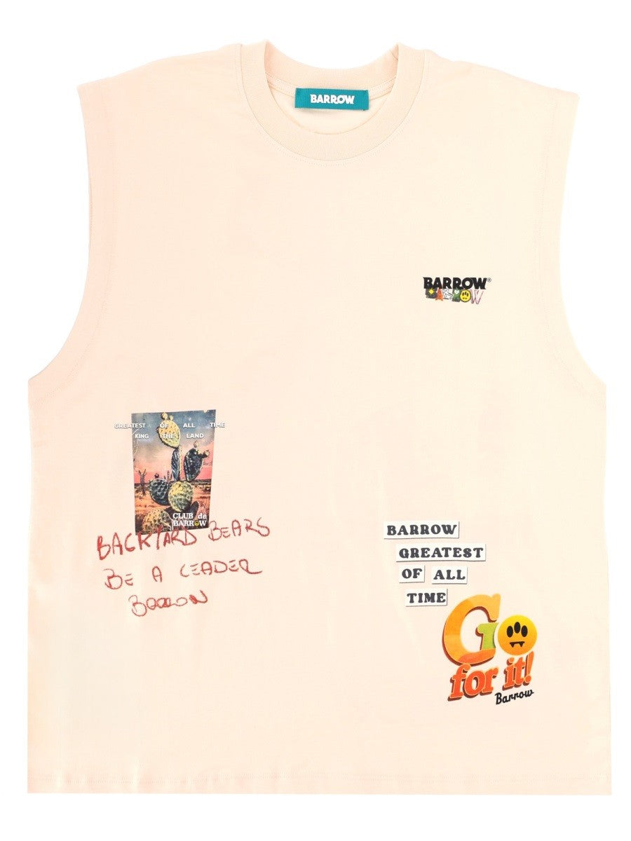Barrow - Unisex - Beige - T-shirt