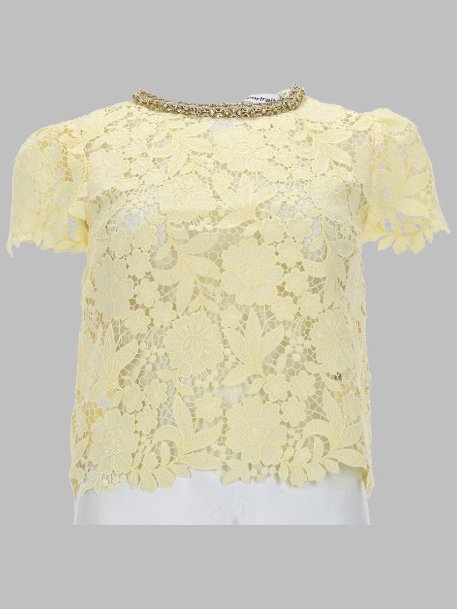 SELF-PORTRAIT - Woman - Yellow - Top