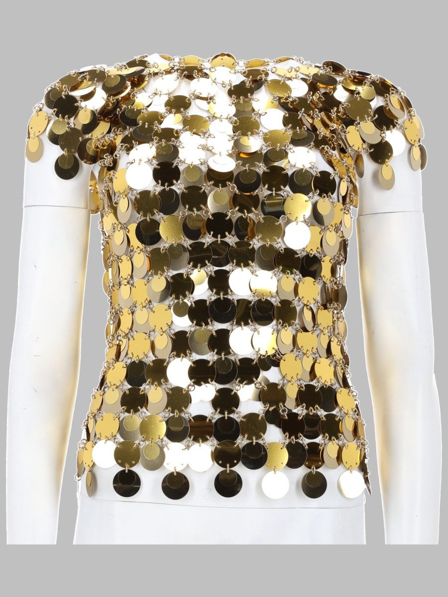 RABANNE - Woman - Gold - Top