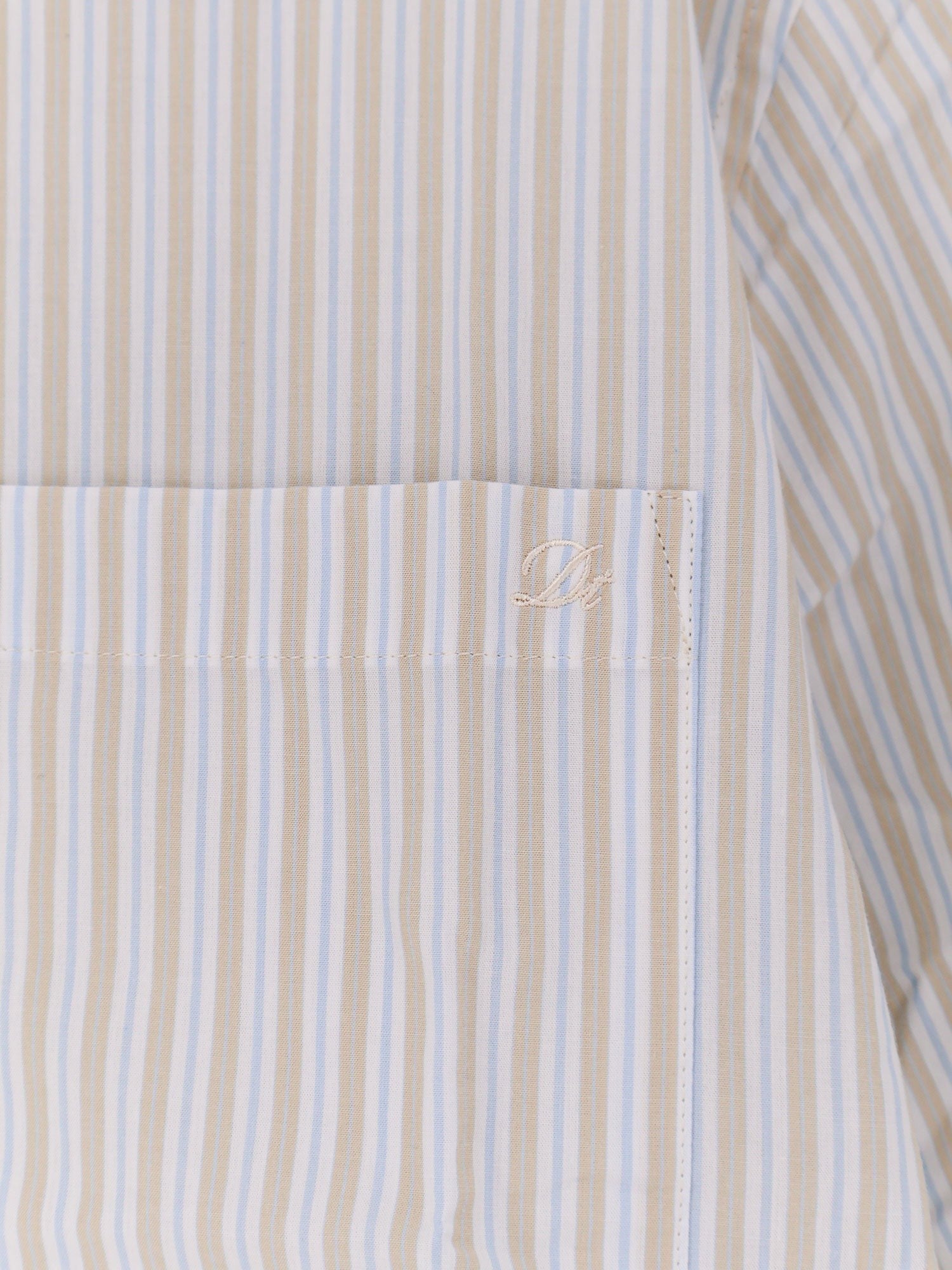 DUNST - Man - Beigestripe - Shirt