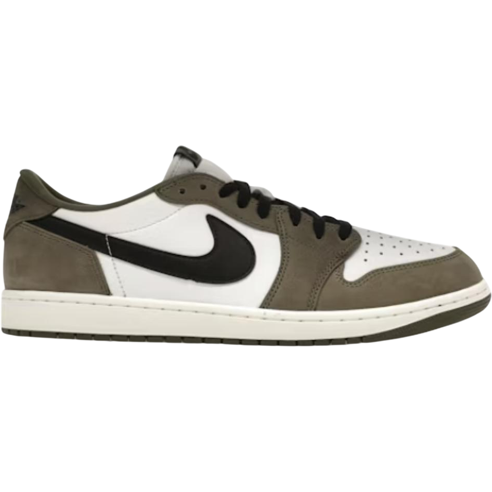 Jordan 1 Retro Low Medium Olive Summit White Sail Black