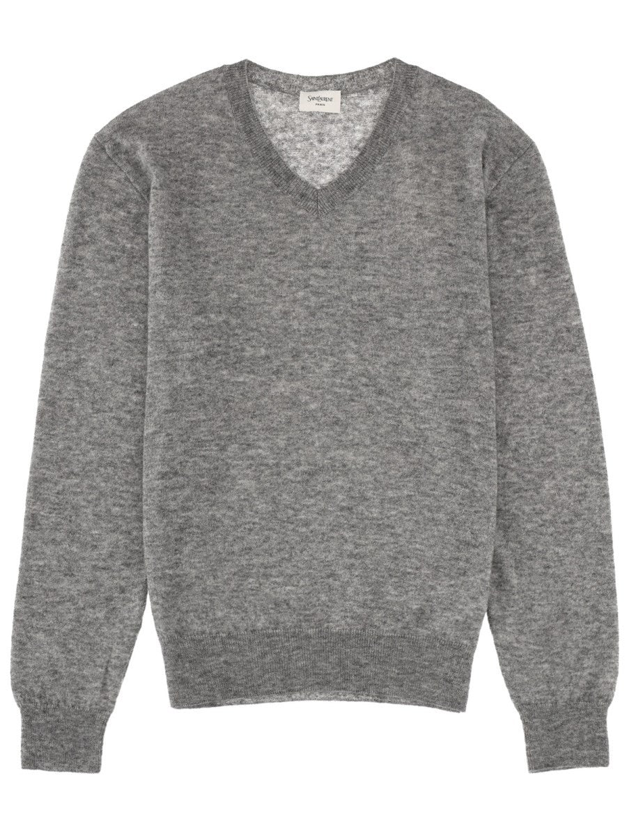 Saint Laurent - Woman - Grey - Sweater