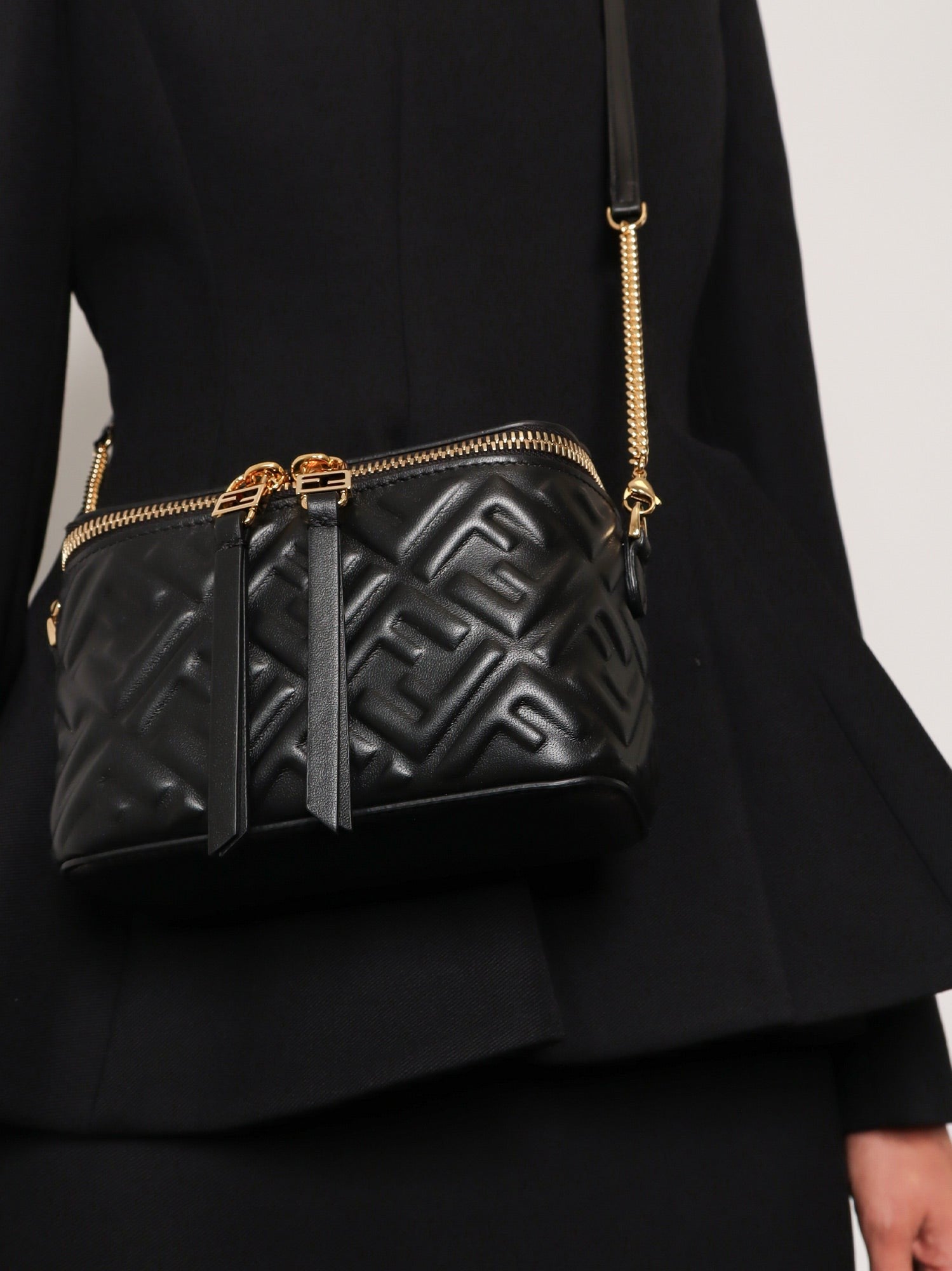 Fendi - Woman - Nero+Oro Soft - Crossbody Bag