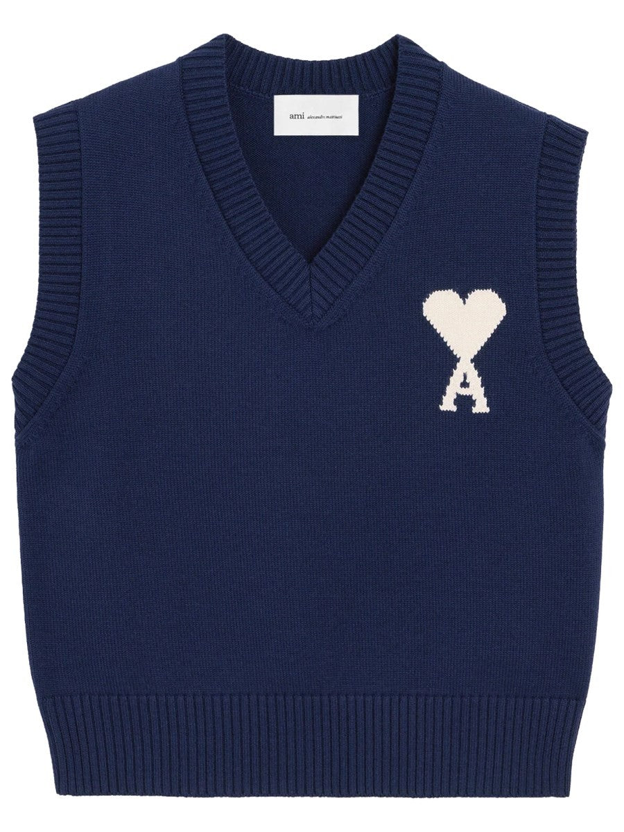 AMI PARIS - Man - Blue - Vest