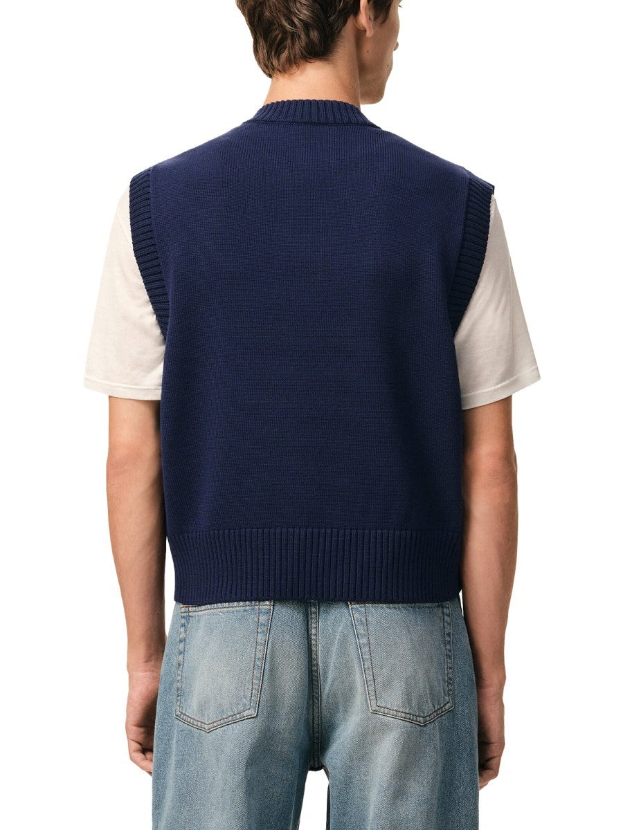 AMI PARIS - Man - Blue - Vest