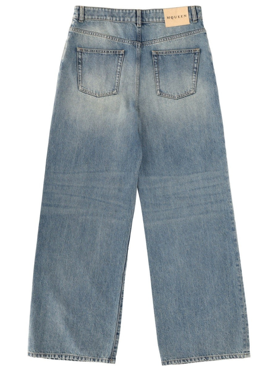 Alexander Mcqueen - Woman - Blue - Jeans