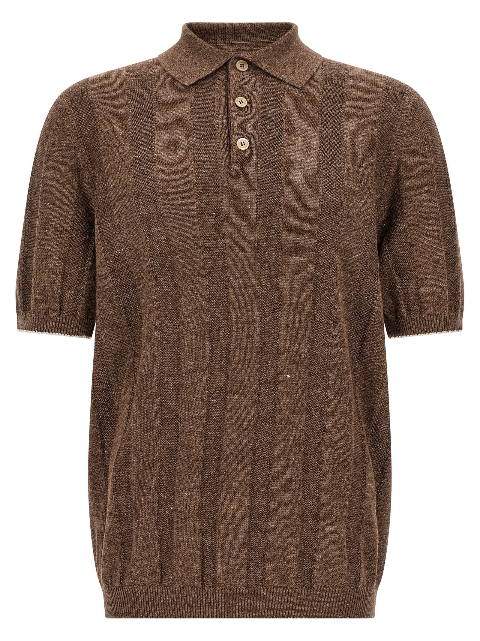 Brunello Cucinelli - nan - Brown - Polo Shirt
