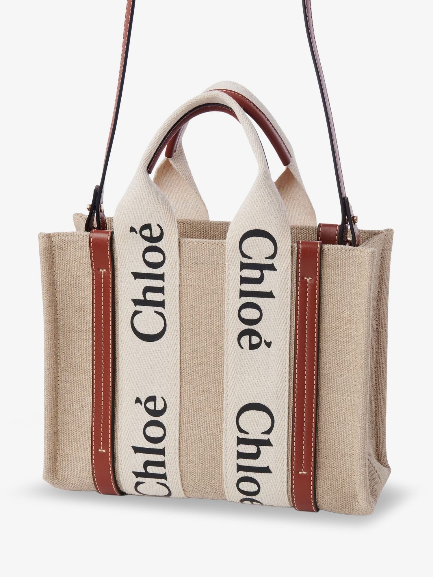 CHLOÉ - Woman - White - Brown 1 - Shoulder Bag